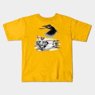 Flowers and bird Kids T-Shirt